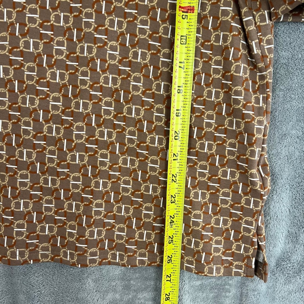 Ralph Lauren Black Label Geo-Print Stretch Cotton Boatneck Tee‎ Womens 1X NWT - Picture 12 of 12